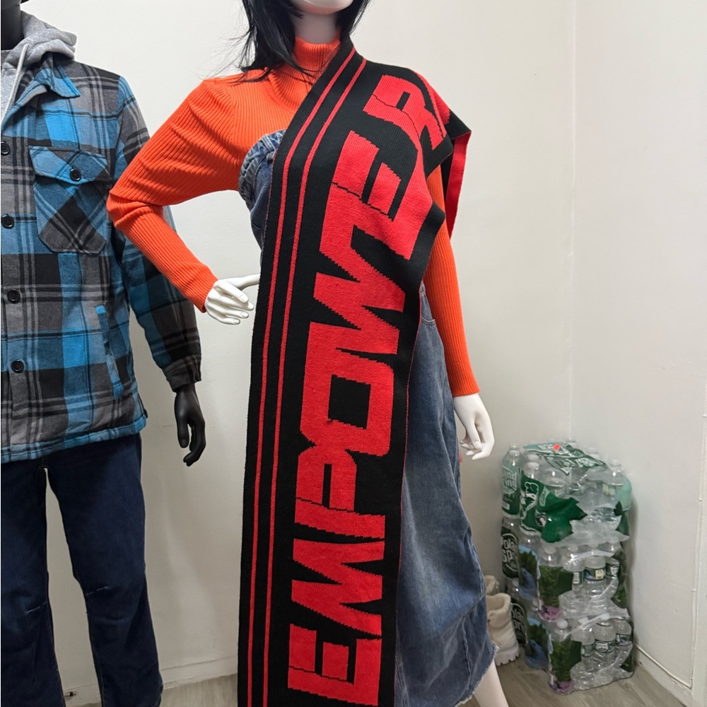Red and Black Empowerment Scarf